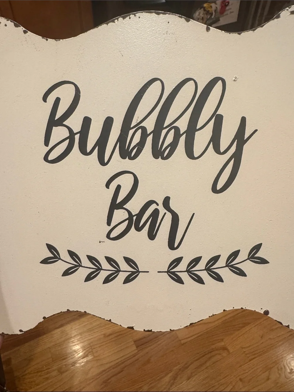 Bubbly Bar Distressed Metal Sign, 10